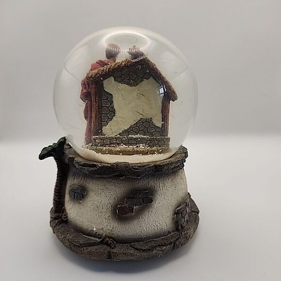 Kurt Adler Holy Family Musical Waterglobe Silent Night Christmas Nativity Scene - Picture 8 of 10